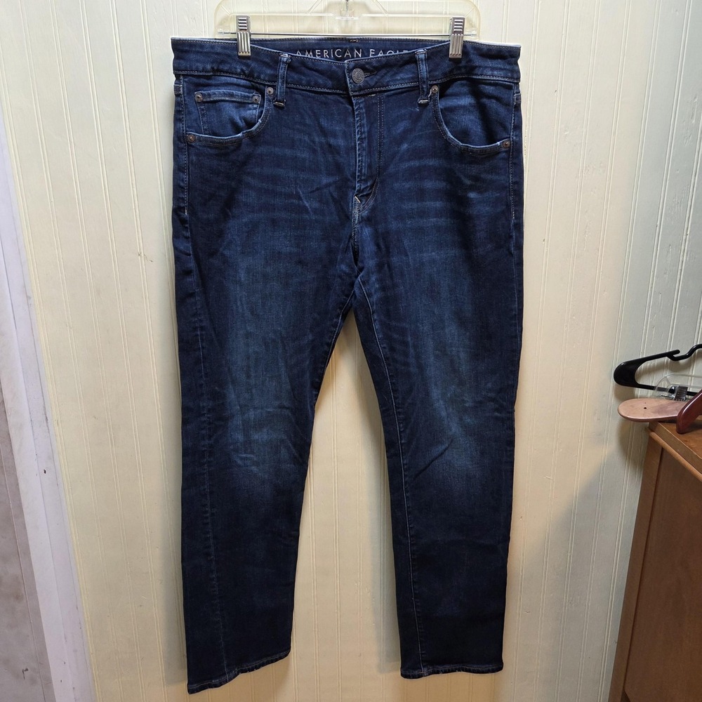 American Eagle Outfitters Jeans Mens 38x30 Blue Regular Fit Straight Denim Pants